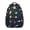 Space Cat and, variant on Space Cat and Planet Black Pattern Backpack for School, Cute School Bag with Adjustable Shoulder Straps and Padded Back, 15.3"x11"x6.7"