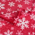 thumbnail image 5 of Washranp Plush Christmas Blanket Snowflake Print Thicken Keep Warm Elk Print Sofa Bed Blanket for Home, 5 of 5