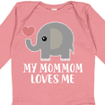 thumbnail image 4 of Inktastic Mommom Loves Me Grandchild Boys or Girls Long Sleeve Baby Bodysuit, 4 of 5