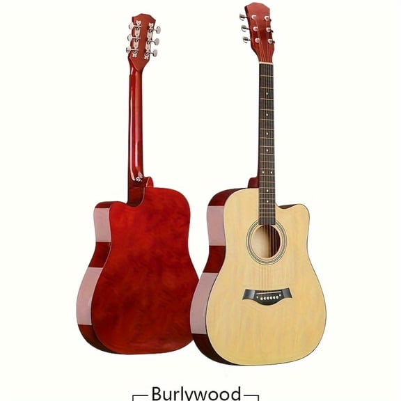 GDG 41 Inch Full‑Size Acoustic Guitar for Beginners, Complete Starter Kit with Gig Bag, Extra Strings & Guitar Picks