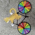 thumbnail image 4 of Bearachild Plastic Windmill Pinwheel Wind Spinner Kids Toy Decor Party Garden Lawn Kits de decoración para fiestas gato amarillo, 4 of 6