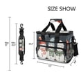 thumbnail image 3 of FORMRS Insulated Cooler Bag 24 Cans Capacity Soft Leakproof Lunch Box with Side Pockets, Green Snowmen, 3 of 7