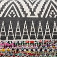thumbnail image 4 of LR Home Nomad 18" x 18" Rainbow Chevron Cotton Blend Adult Decorative Throw Pillow Cover, 4 of 6