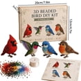 thumbnail image 2 of Tiny 3D Beaded Animal DIY Kit, Bead Embroidery Kit for Beginners, Animals Themed Beadwork Craft Set for Adults and Kids, 2 of 6
