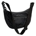 thumbnail image 1 of Composite Shoulder Bag Nylon Scratch Resistant with Zipper Lady Party (Black), 1 of 10