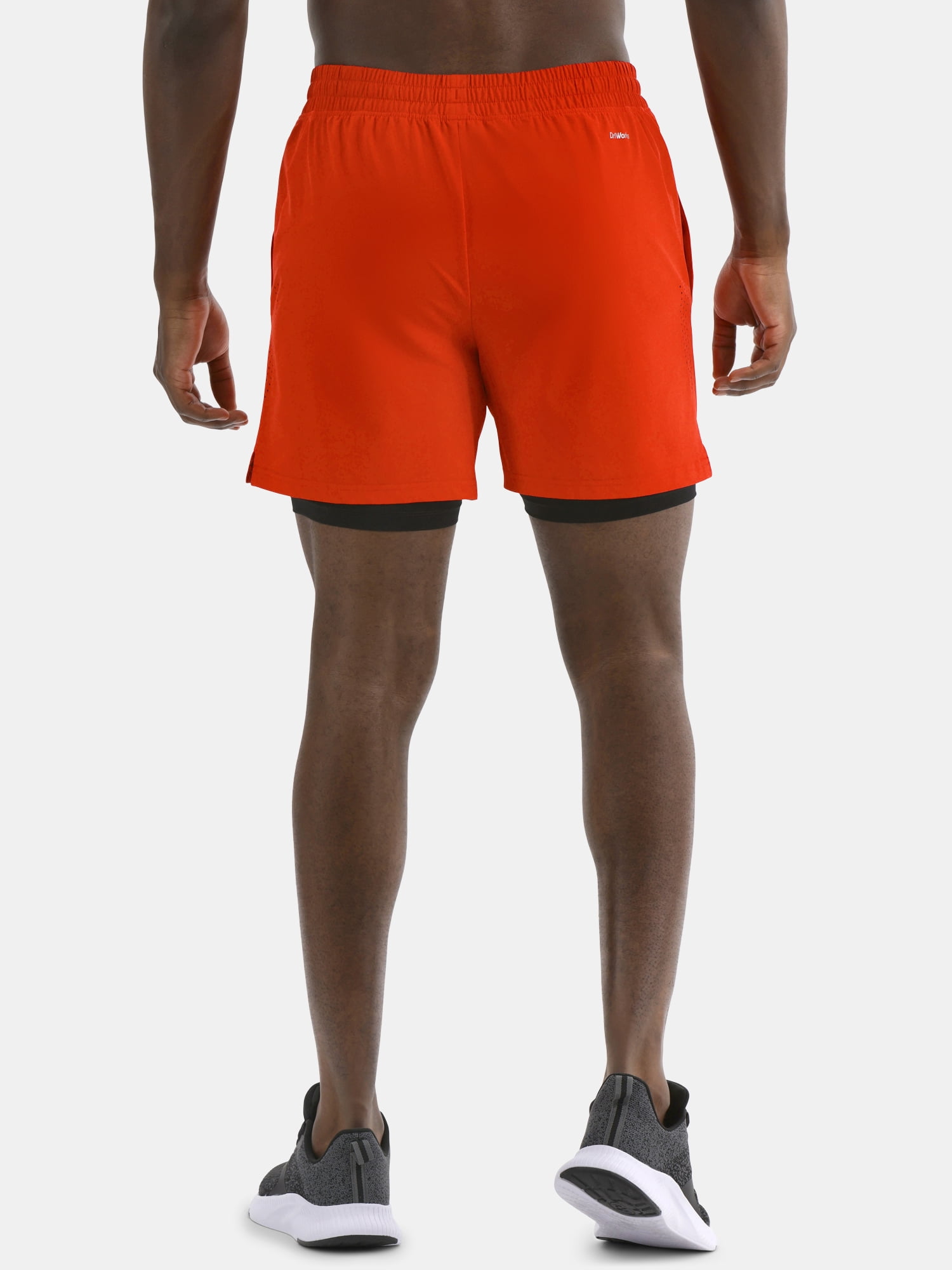 Athletic Works Men's and Big Men's 2 in 1 Gym Shorts with Liner, 6" & 8" Inseams, Sizes S-3XL