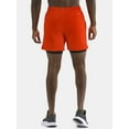 thumbnail image 3 of Athletic Works Men's and Big Men's 2 in 1 Gym Shorts with Liner, 6" & 8" Inseams, Sizes S-3XL, 3 of 5