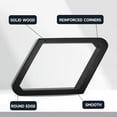 thumbnail image 4 of GSE Games & Sports Expert Deluxe Solid Wood 9-Ball Diamond Billiard Pool Ball Rack for 2-1/4" Pool Balls - Black, 4 of 8