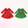 thumbnail image 6 of Wuxian Christmas Children Kids Girls Teenagers Outfits Sets Long Sleeve Princess Dress Green Outfits Sets Stylish Dailywear For Toddler, 6 of 6