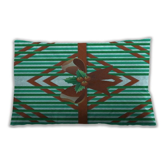 Ahgly Company Outdoor Rectangular Contemporary Lumbar Throw Pillow, 13 inch by 19 inch