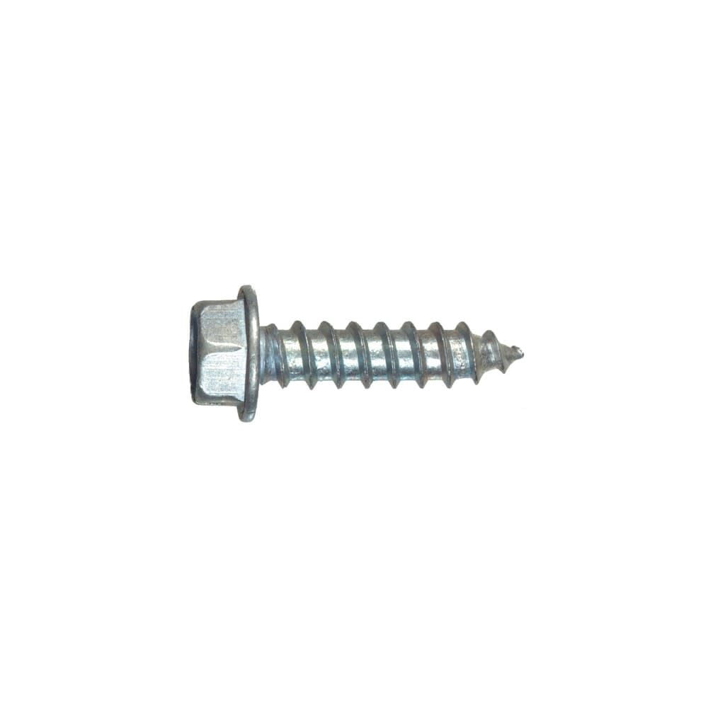 Hillman #14 X 1 1/2In Zinc Slotted Hex Head Sheet Metal Screw 100Pk