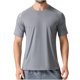 thumbnail image 1 of pstuiky Mangas cortas para hombre, Camiseta deportiva transpirable elástica de color liso con mangas cortas y cuello redondo para hombre camisas casuales para hombre m, 1 of 8