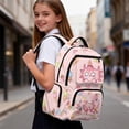thumbnail image 5 of Yuyamidu Axolotl Ice Cream Backpack for Girls 6-10 Elementary School 1st-4th Grade 17 Inch Lightweight Multiple Compartments Bookbag with Padded Straps Back to School, 5 of 8