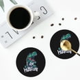 thumbnail image 5 of Disketp Hungry Tyrannosaurus Funny Coasters,6 Pcs Leather Coasters With Holder, Perfect Housewarming Hostess Gifts,Protect Furniture From Water Marks Scratch And Damage, 5 of 9