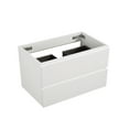 thumbnail image 3 of JERFIT 36 Inch White Bathroom Vanity Without Sink, Wall Mount Cabinet with 2 Soft Close Drawers, Modern Handle-Free Design, 3 of 6