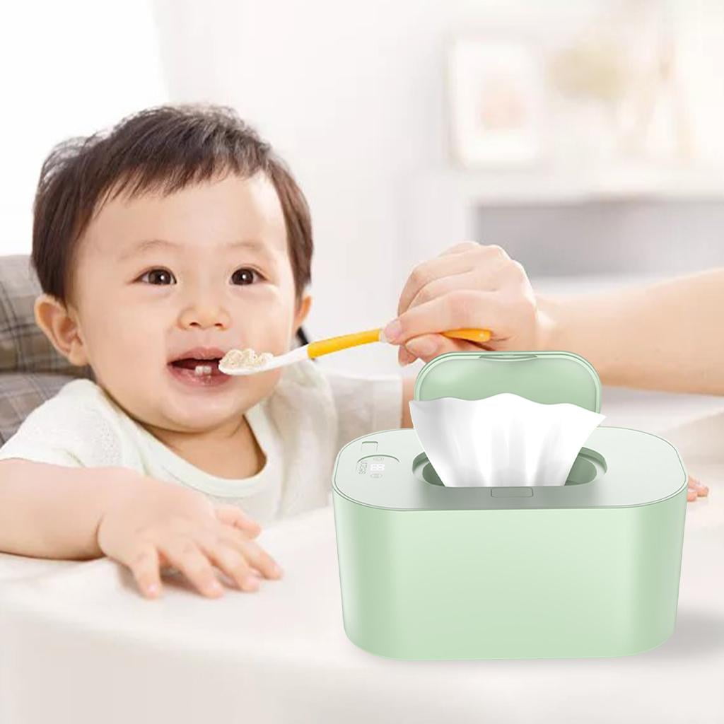LeeQinersw Baby Wipes Warmer BPA-Free USB Plug in 10W Wipe Holder Case for Home Car Use Green Constant temperature