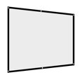 thumbnail image 2 of <p>Projection Screen, 60-100 Inch Synthetic Polyester Fabric Projector Curtain Foldable Portable White  For Open-air Cinema</p>, 2 of 7