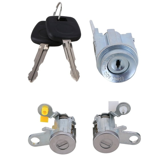 Guwzn Ignition Switch & Door Lock Cylinder Compatible for 1999-2003 Toyota Tacoma 69005-35840