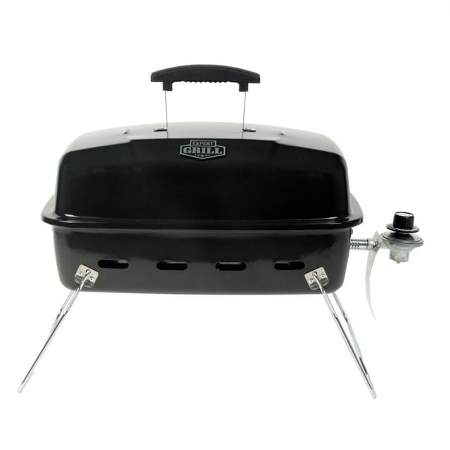 Expert Grill 17.5” 10,000 BTU Portable Table Top Propane Gas BBQ Grill, Black, GBT2210W-C