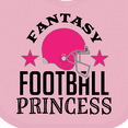 thumbnail image 4 of Inktastic Fantasy Football Princess Girls Baby Bib, 4 of 4