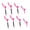 Rose red, variant on Yihuala 8Pcs/pack Golfs Tees for Driver Training, Golfs Training Tees Low Resistance More Distance Consistent Height