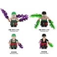 thumbnail image 1 of 4 Figuras de Acción de One Piece, Juguete de Bloques de Construcción del Personaje Anime Roronoa Zoro, Set de Minifiguras de Colección, Regalo para Niños y Fans, 1 of 8