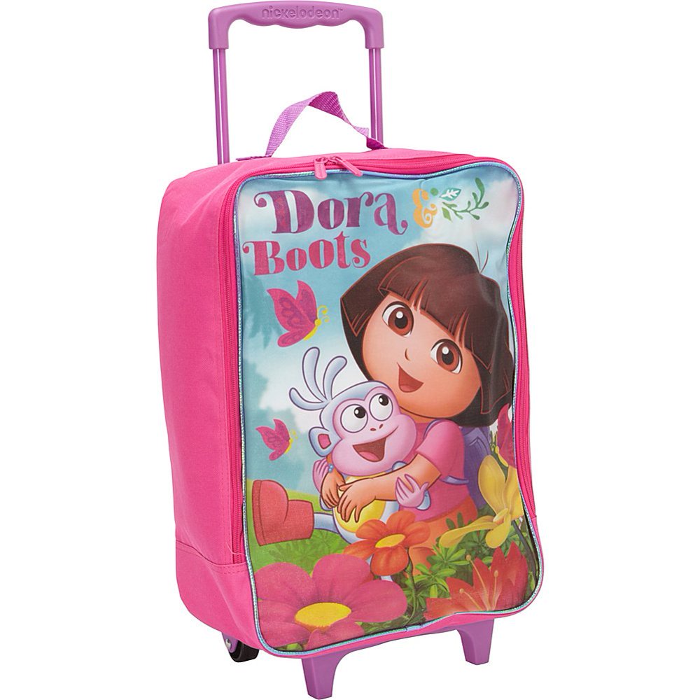 Licensed Nickelodeon Dora the Explorer Suitcase Rolling Luggage Large