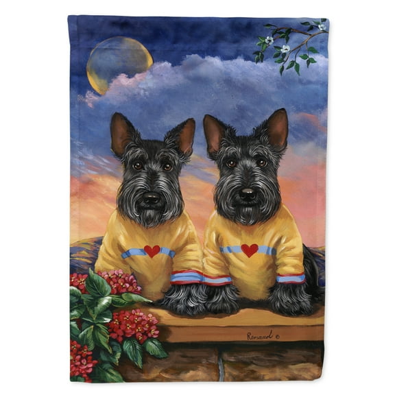 Carolines Treasures PPP3182GF Scottie Soulmates Flag Garden Size Small multicolor