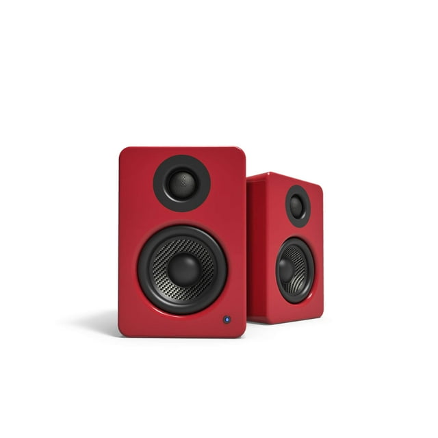 Altavoces de escritorio para juegos de PC Kanto YU2GR de 100 W con USB DAC rojo