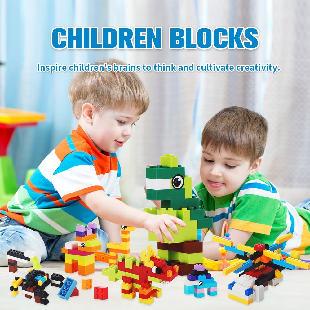  Bestoyz 1000 Pieces Building Blocks, Bulk Classic Building  Bricks Toy, Big Box of Basic Bricks, Compatible with Major Brands,  Educational Construction Toys & Gifts for Kids 6+ : Toys & Games