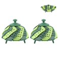 thumbnail image 5 of Steamer Basket Silicone, 2pcs Foldable Steaming Basket High Temperature Resistant Cooker Dish for Vegetable Fruit, 5 of 9
