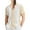 Beige@GC@, variant on CONZONE Mens Buttons Down Shirts Short Sleeve Shirts For Men Trendy Patchwork Color Lapel Soft Lightweight Tops