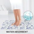 thumbnail image 6 of Bathroom Rugs Sets 3 Piece - Floral butterfly Absorbent Non Slip Bath Mats, U-Shape Toilet Lid Cover, Contour Mat, Soft Washable Shower Mats Bath Rug Mat for Bathroom Tub Toilet, 6 of 7