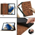 thumbnail image 3 of for Samsung Galaxy Tab S2 9.7" 2015 SM-T810 / SM-T813 / SM-T815 / SM-T819 Adjustable Kickstand Case, Lovely Pattern PU Leather + Soft Inner Case Flip Folio Cover with Pen Holder & Card Slots, Brown, 3 of 7