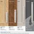 thumbnail image 3 of Amerock Ballard 6-5/16 inch (160mm) Center-to-Center Satin Nickel Cabinet Pull, 3 of 6
