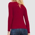 thumbnail image 4 of Dgankt Women's Sweaters Fashion Casual Round Neck Long Sleeves Solid Color Base Knitted Sweater,Size S-XL, 4 of 6