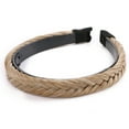 thumbnail image 3 of SEGO Braided Headband With Teeth Hair Hoop Braid Headband Fishtail Braids Hairband With Tooth Synthetic Fish Tail Hair Band Plaited Hairband Women Headband Hairpiece For Girl, 3 of 7