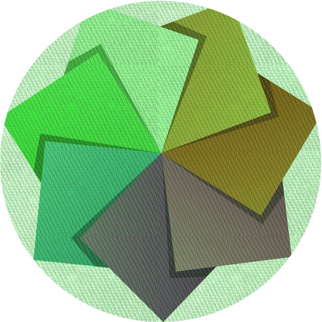 Ahgly Company Tapis d'Intérieur Rond Lavable en Machine Vert Transitionnel Oignon Vert, 8 Pieds Rond