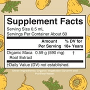 MaryRuth Organics Maca Root Liquid Drops USDA Organic Vegan Gluten Free Alcohol Free, Adults 18+, 1 fl oz