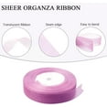 thumbnail image 7 of Sheer Organza Gift Ribbon, 50 Yds x 1 in Organza Chiffon Handmade Ribbon, Mesh Fabric String for Gift Wrapping, DIY Craft, Xmas Present Deco,Violet, 7 of 7