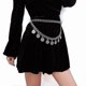 thumbnail image 4 of Alloy Waist Chain Body Chain For Women Waist Belt Coin Tassel Pendant Belly Chain Adjustable Body Harness For Jeans Dresses Gold-yh, 4 of 5