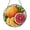 Acrylic 3.5 Inch, variant on Citrus Fruit Slices Stained Glass Suncatcher Window Hanging, Bright Kitchen Decor, Fresh Food Art Gift for Fruit Lovers