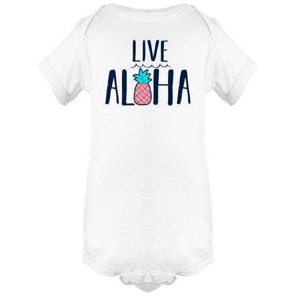Live Aloha Cool Pineapple Bodysuit Infant -Image by Shutterstock, Newborn