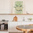 thumbnail image 6 of Spring Floral Daisy Wall Art Painting on Canvas, Leaves Linen Printed Canvas Art Home Prints Wall Art Framed Modern Artwork for Living Room Bedroom Wall Decor 20x20in, 6 of 9
