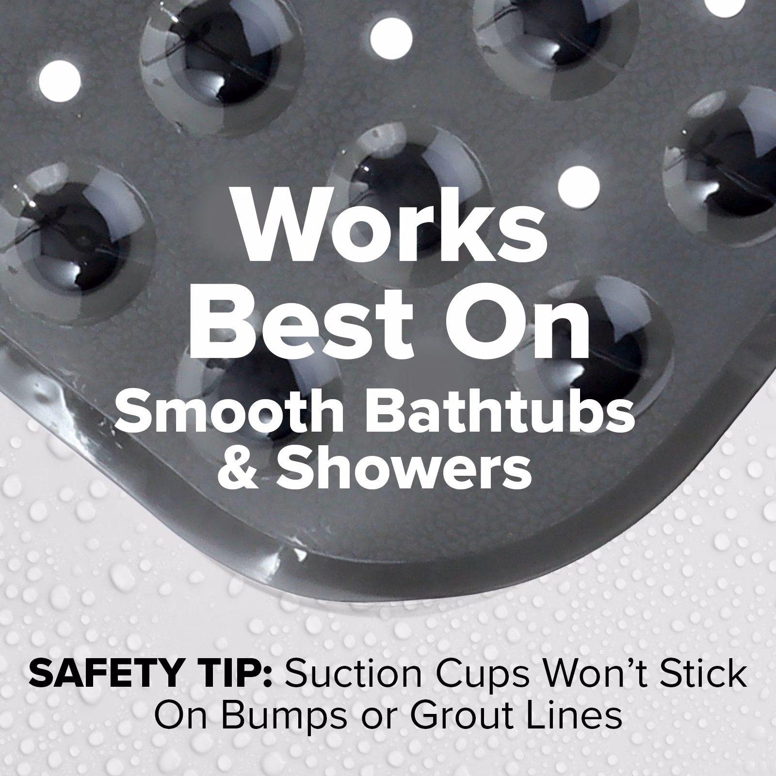 thumbnail image 4 of SlipX Solutions Bathtub Mat Non Slip 39 x 16, Extra Long Bathroom Shower Mat, Suction Cups, 4 of 8
