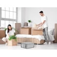 thumbnail image 6 of Unique Bargains 1 Pack Clothes Storage Bags Moving Bags Gray 20.5*13*8in, 6 of 7
