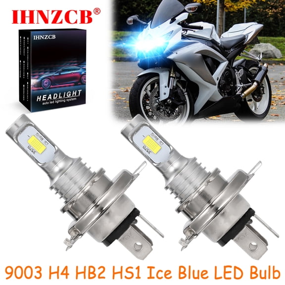 IHNZCB for Suzuki GSXR1000 GSXS1000 GSXR1100 GSXR1100W GSX1100G - 2X HS1 9003 H4 HB2 LED Headlights Bulb 55W Ice Blue YTL,Motorcycle Light,Y77