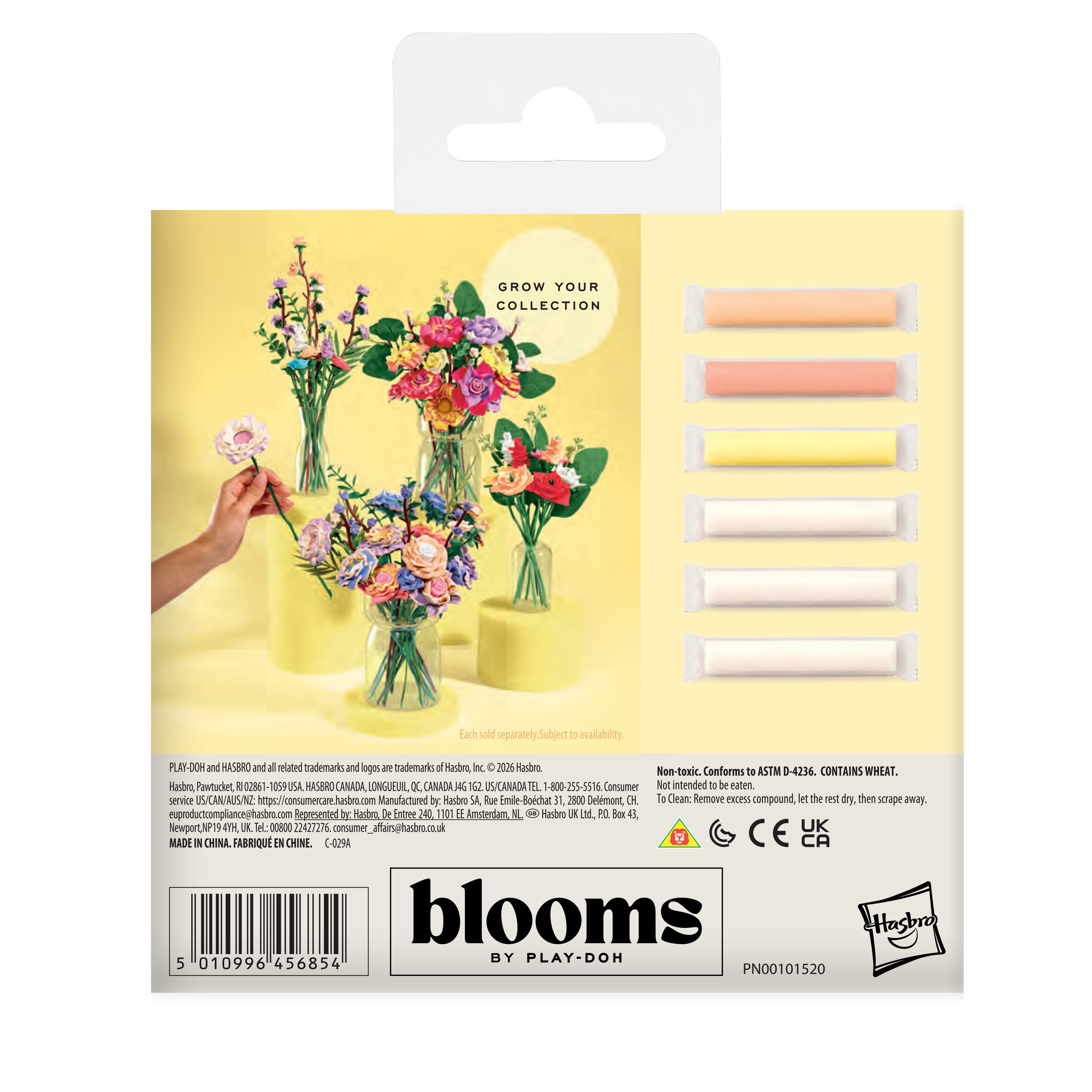 Blooms by Play-Doh Daisy Color Refill Pack for Flower Bouquet Kits (Sold Separately)