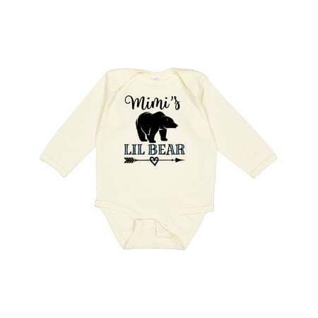 

Inktastic Mimi Lil Bear Grandson Gift Gift Baby Boy Long Sleeve Bodysuit