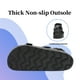 thumbnail image 5 of Sandalias SOSOWHLTE Comfort Slides con soporte para arco, color negro, talla 6, 5 of 5